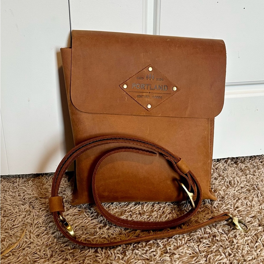 Portland Leather Tan Satchel
